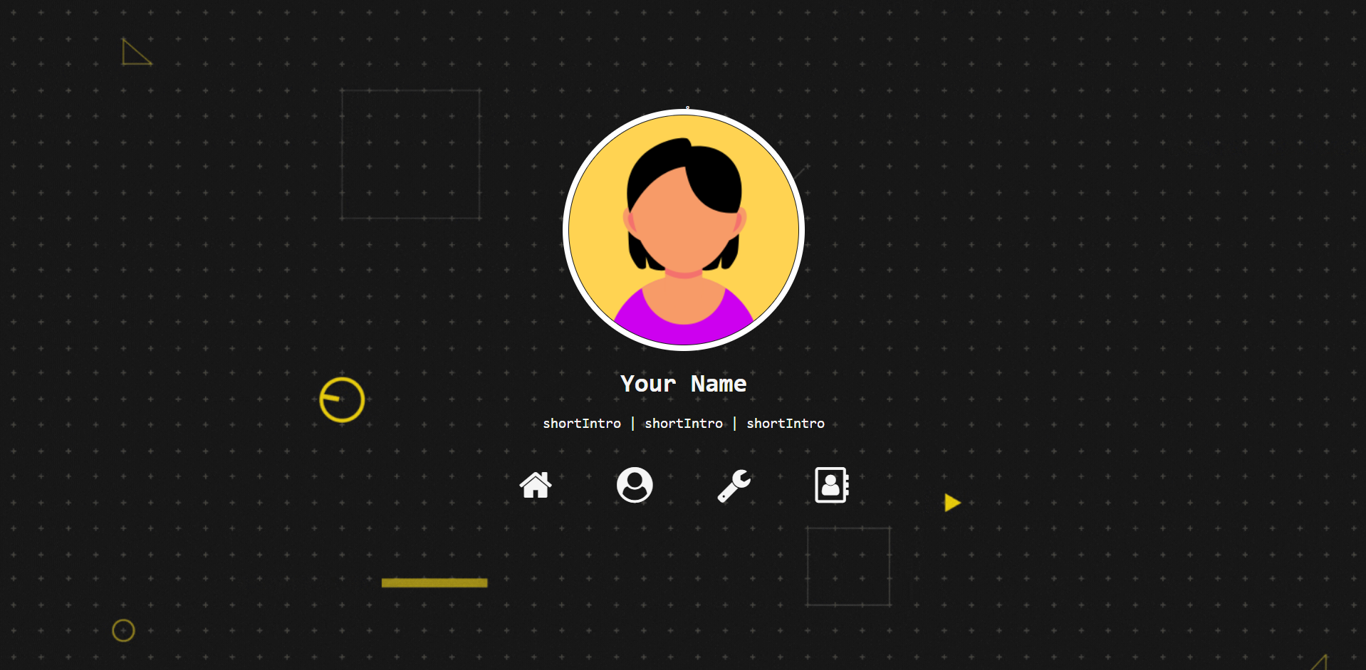 Personal Portfolio Website Şablon